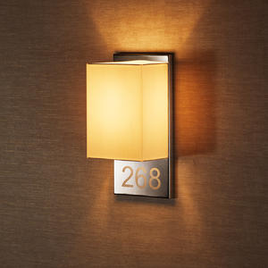 Deyao provide Welcome Alphabet Narrow Wall Lamp,Stainless