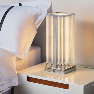 The bedside square table lamp is a green environmental protection.