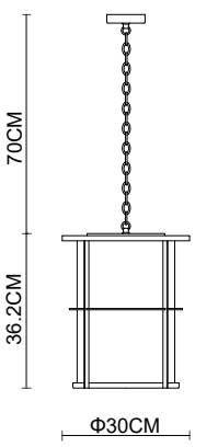 3902 Gazebo Round Pendant | Pendant Lamp