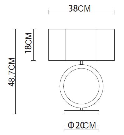 4910 Delta Table Lamp