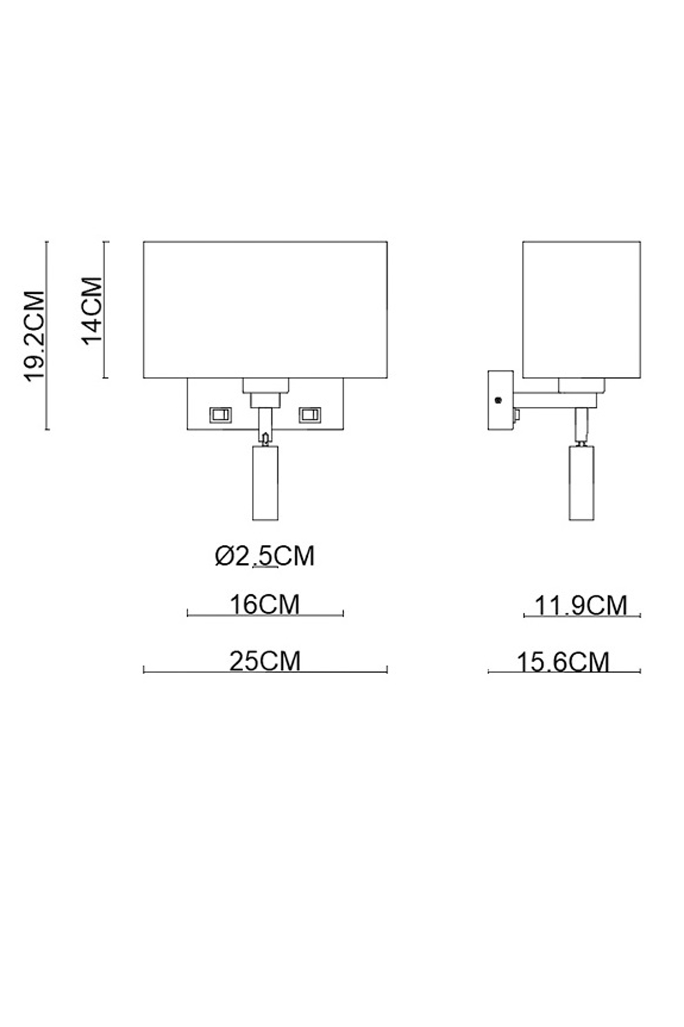 Barton 1733 | bedside wall lamp