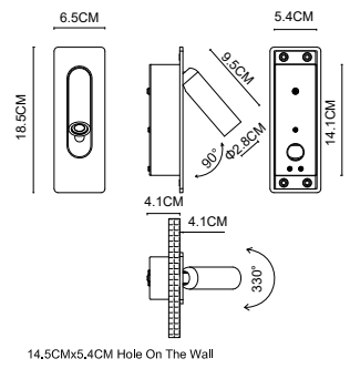 1884 Page Recessed LED Wall Lamp 