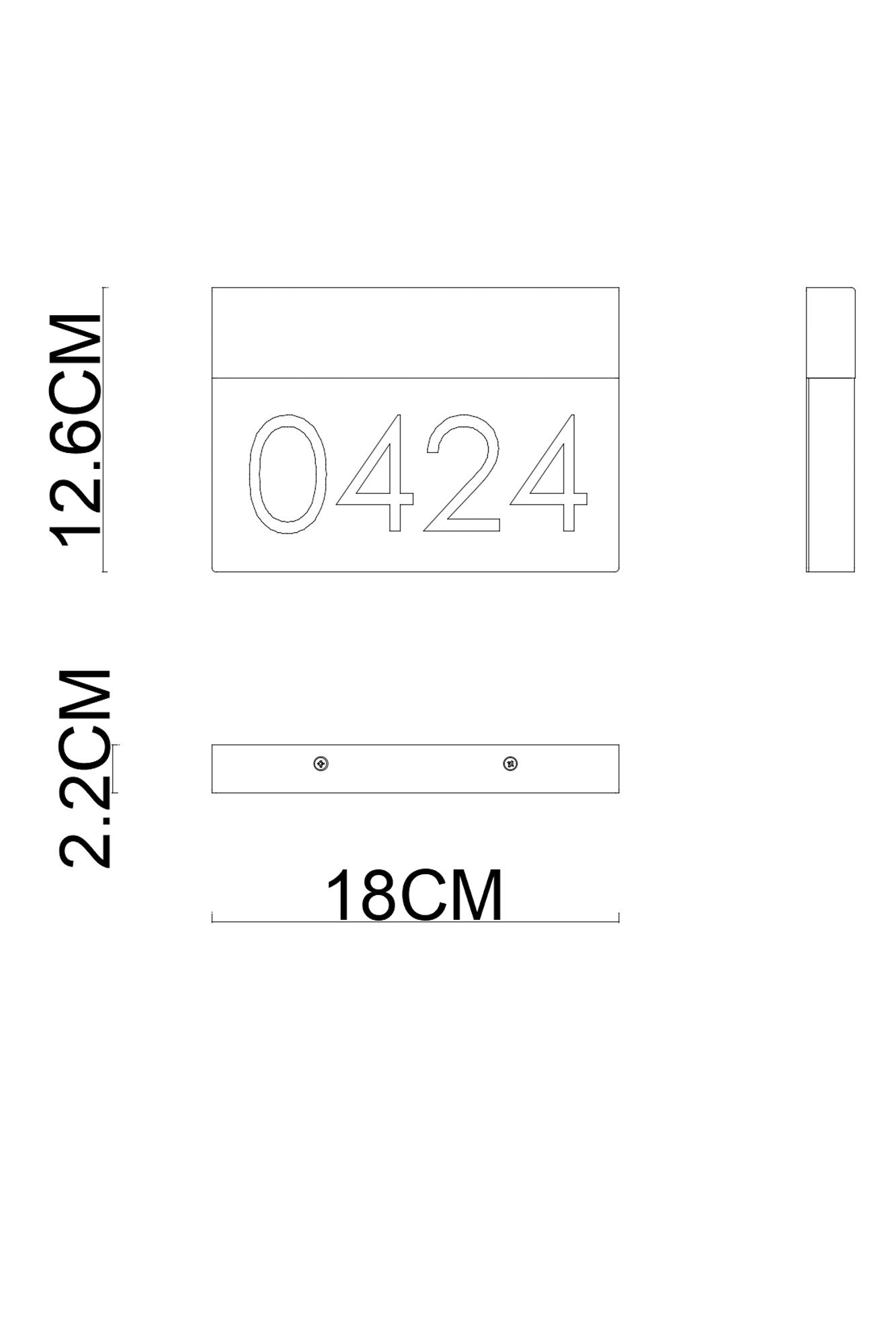 Homing 1853 | Doorplate Lamp