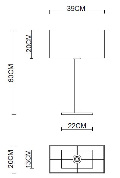 4911 Flat Table Lamp