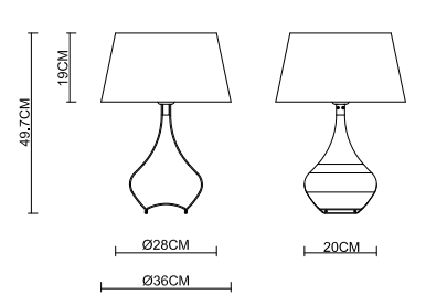 4923 Tom Big Table Lamp 