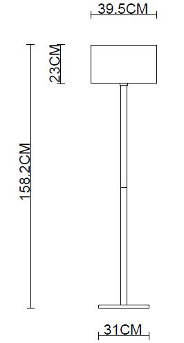 5912 Flat Floor Lamp 