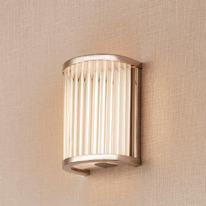 Cool 150 Horseshoe Wall Lamp with Solid Clear Glass Rods